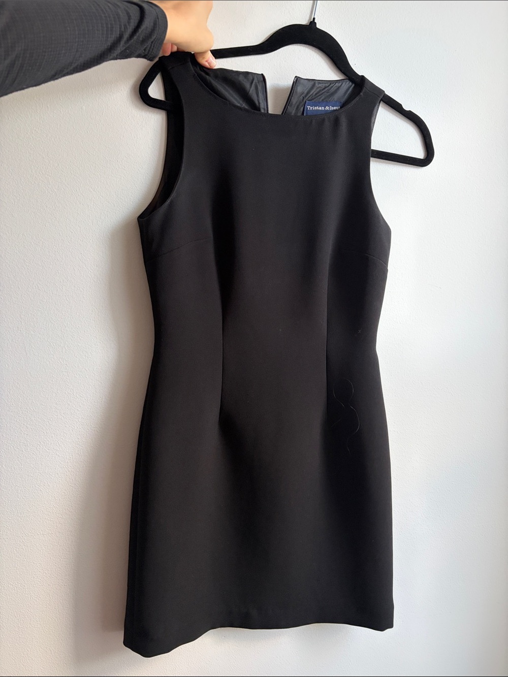 Trina Turk Black Sleeveless Mini Sheath Dress